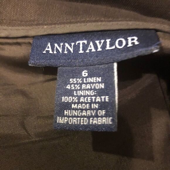Loft Linen skirt Ann Taylor Loft brown size 6 - Picture 7 of 7